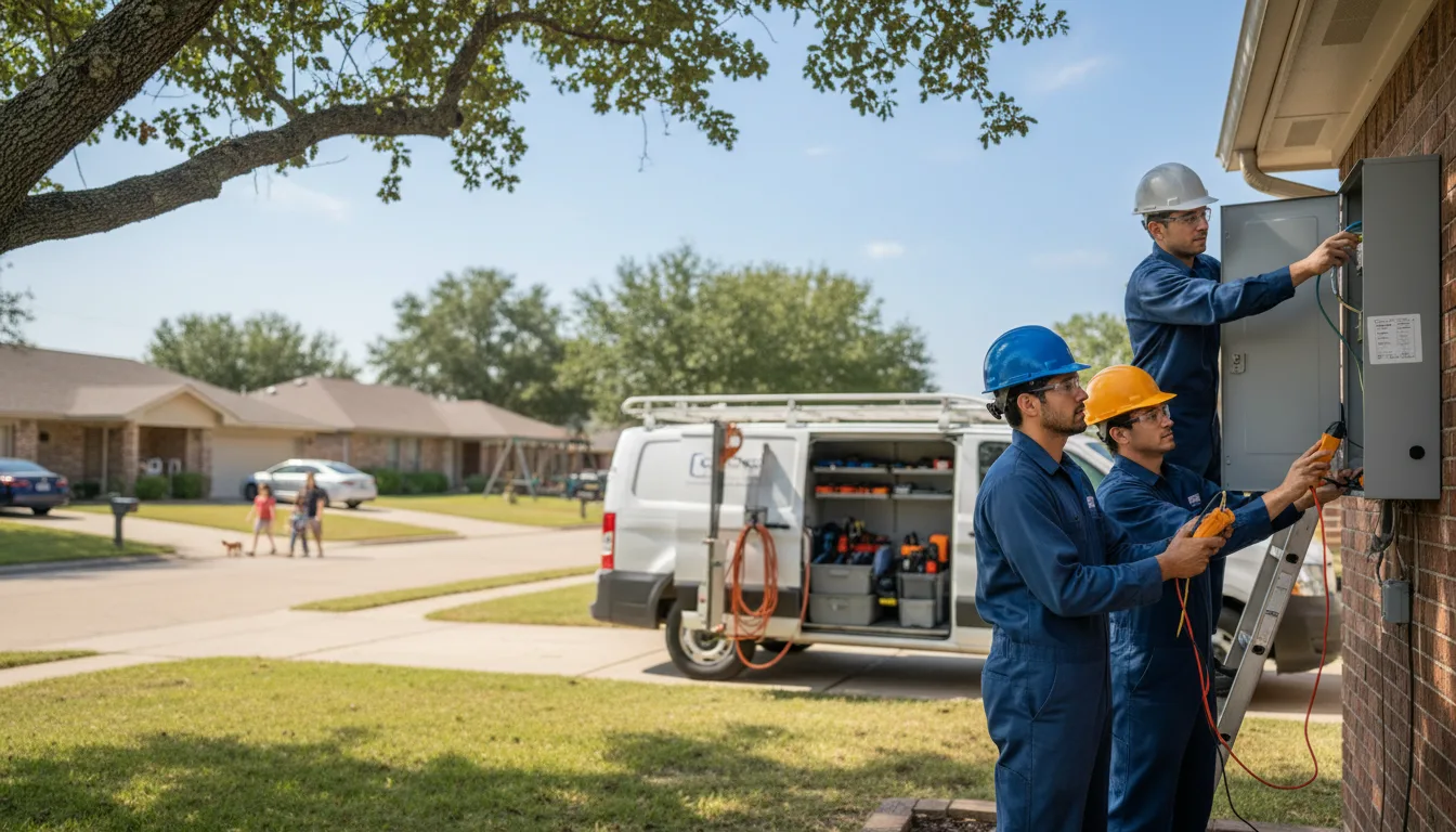 Certified electrician providing emergency electrical services in Linn, KS